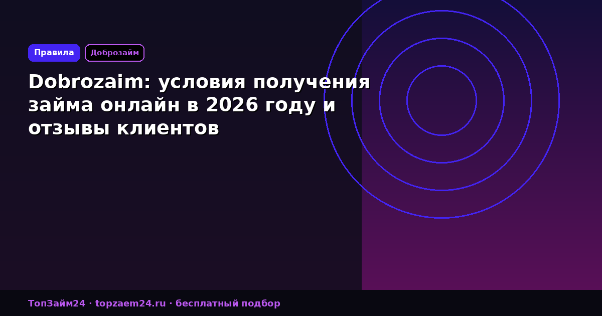 Dobrozaim: условия получения займа онлайн в 2026 году и отзывы клиентов