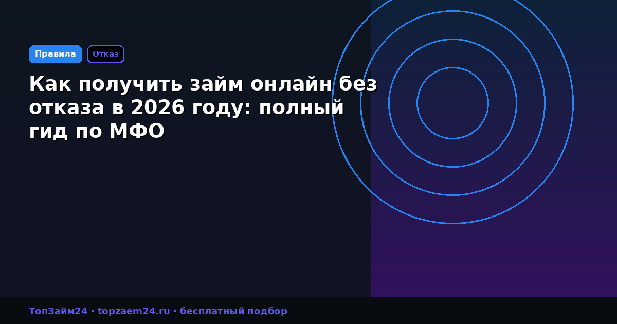 Как получить займ онлайн без отказа в 2026 году: полный гид по МФО