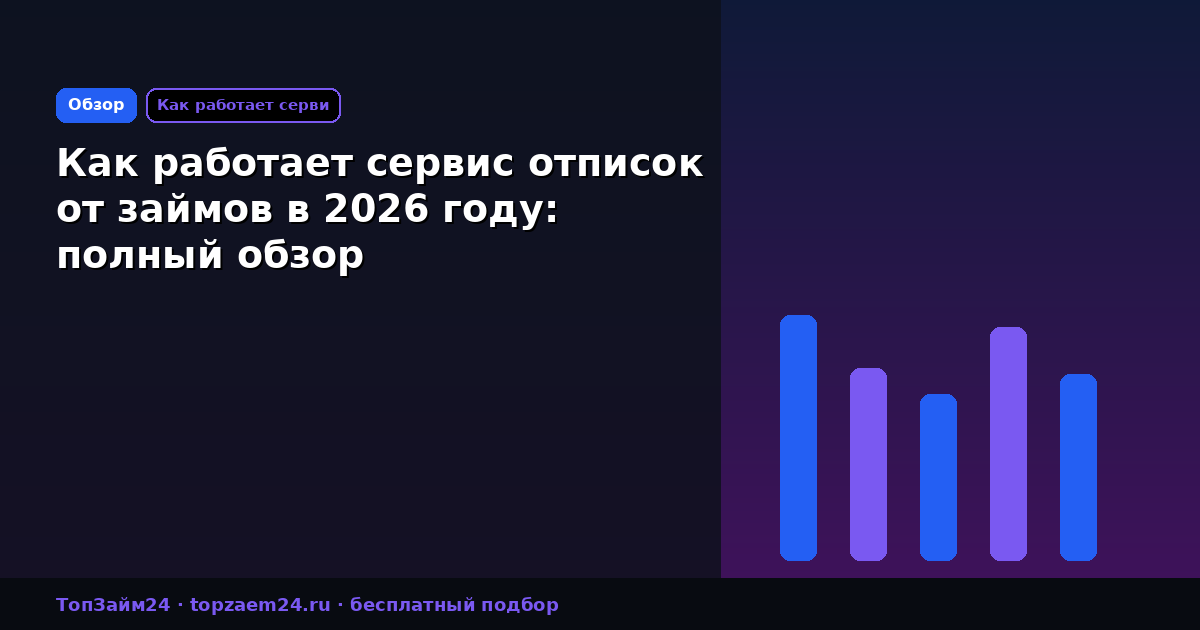 Как работает сервис отписок от займов в 2026 году: полный обзор