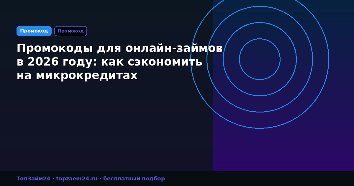 Промокоды для онлайн-займов в 2026 году: как сэкономить на микрокредитах