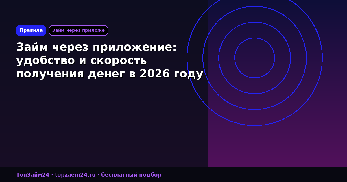 Займ через приложение: удобство и скорость получения денег в 2026 году